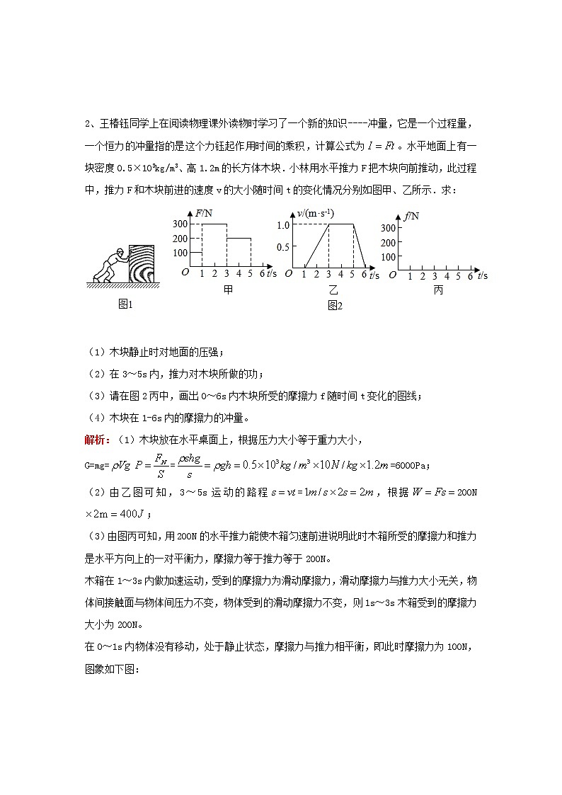 中考物理复习初高中知识衔接分类汇编专题09动量及冲量（含解析）02