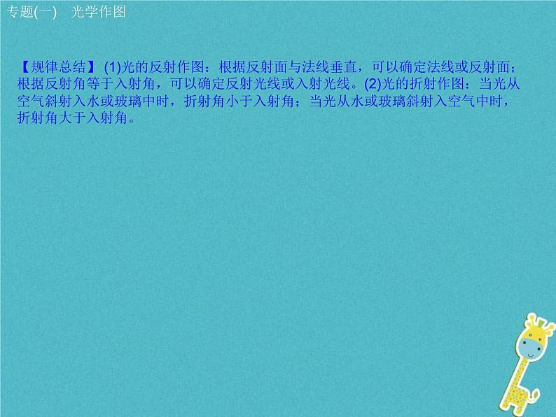 中考物理二轮复习专题突破01 光学作图 复习课件（含答案）第5页