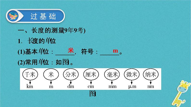 中考物理总复习 第7课时 长度与时间的测量机械运动 课件（含答案解析）第3页