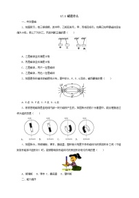 初中物理沪科版九年级第十七章 从指南针到磁浮列车第一节 磁是什么课时练习