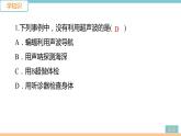 第三单元  第3节 超声与次声 练习课件