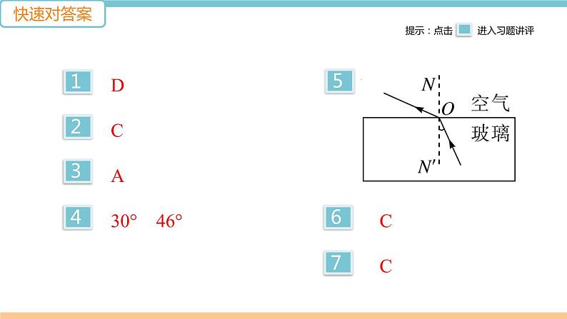 第四单元  第3节 光的折射 练习课件02