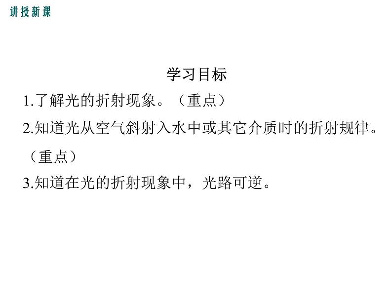 粤沪版物理八年级上册3.4  探究光的折射规律 课件03