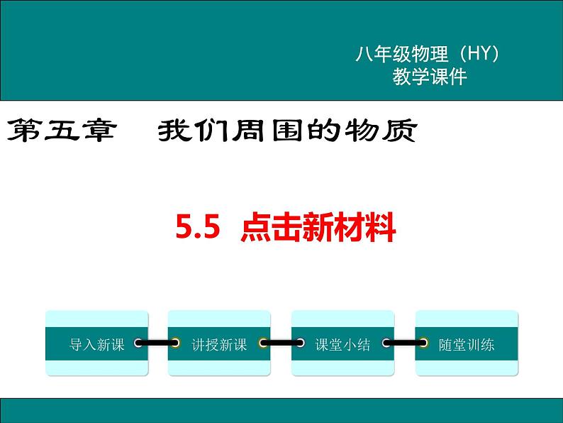 粤沪版物理八年级上册5.5  点击新材料 课件01