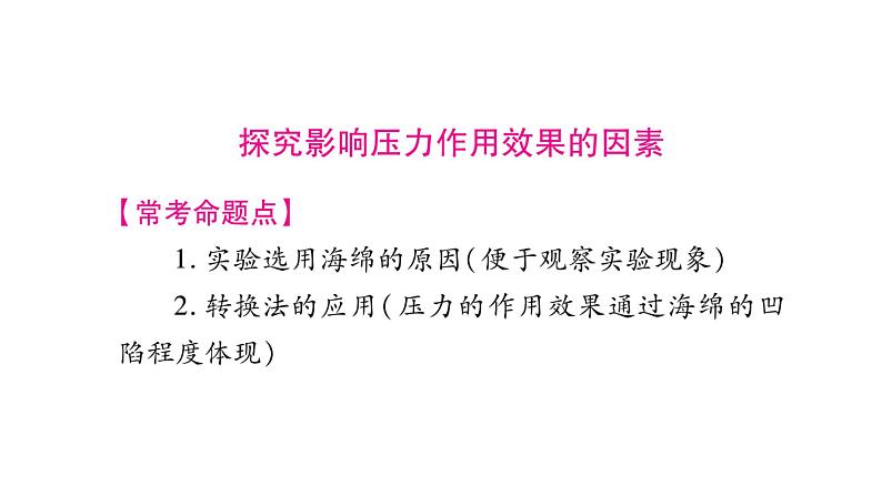 2021 物理中考 一轮考点复习（课件）：第十一讲 压强 第1课时  固体的压强第8页