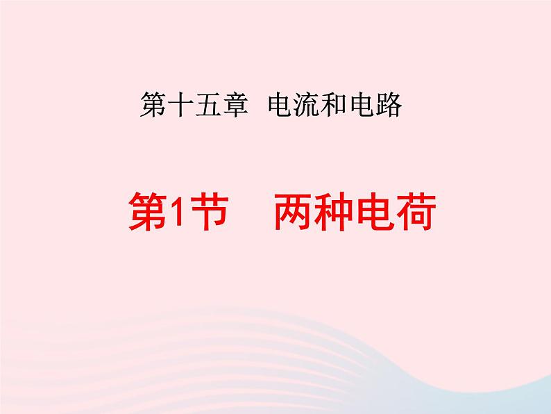 吉林省农安县九年级物理全册15.1两种电荷课件新版新人教版第1页