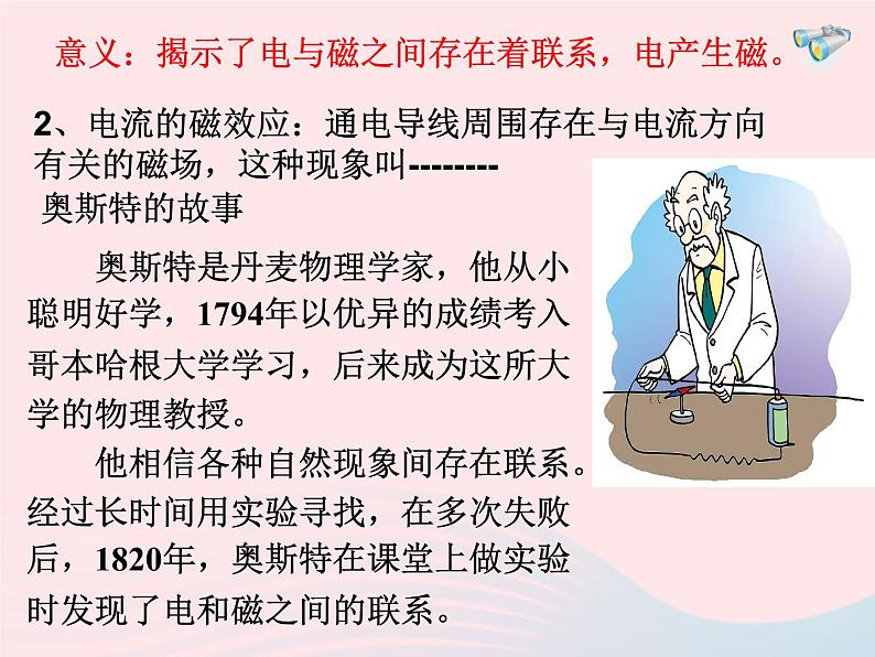 吉林省农安县九年级物理全册20.2电生磁课件新版新人教版第5页