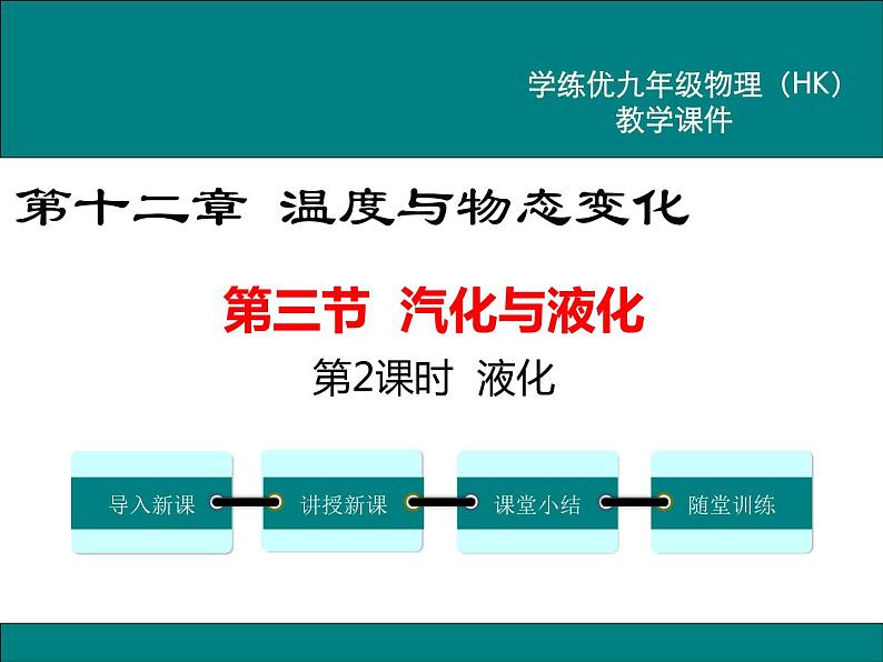 沪科版物理九年级：12.3 第2课时 液化 课件01