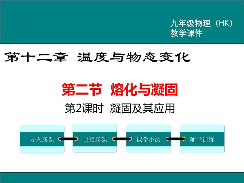 沪科版物理九年级：12.2 第2课时  凝固及其应用 课件01