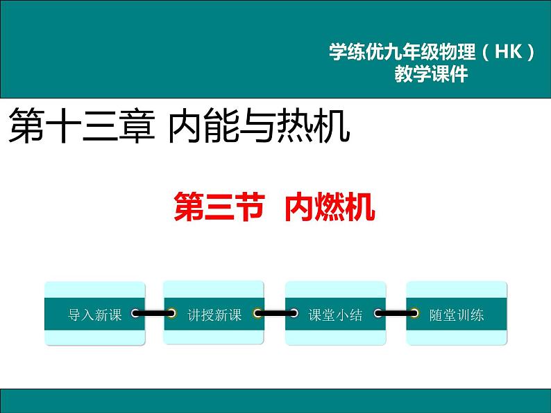 沪科版物理九年级：13.3  内燃机 课件01