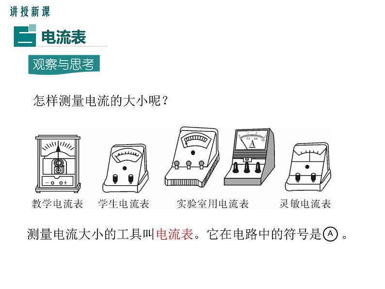 沪科版物理九年级：14.4 第1课时 电流、电流表 课件06