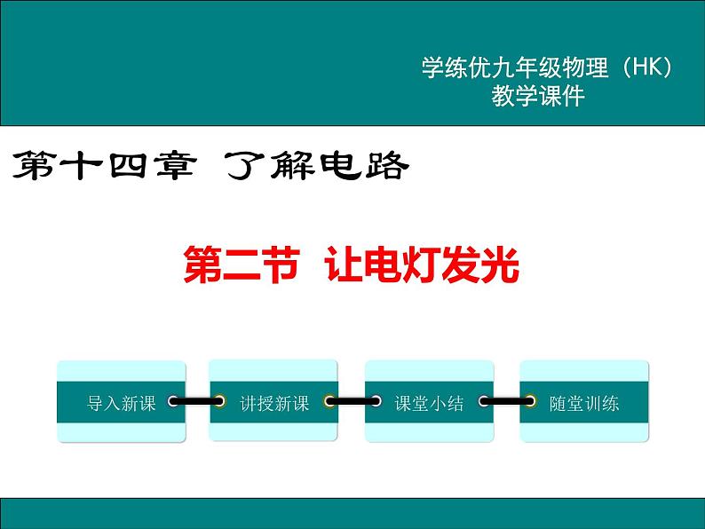 沪科版物理九年级：14.2 让电灯发光 课件01