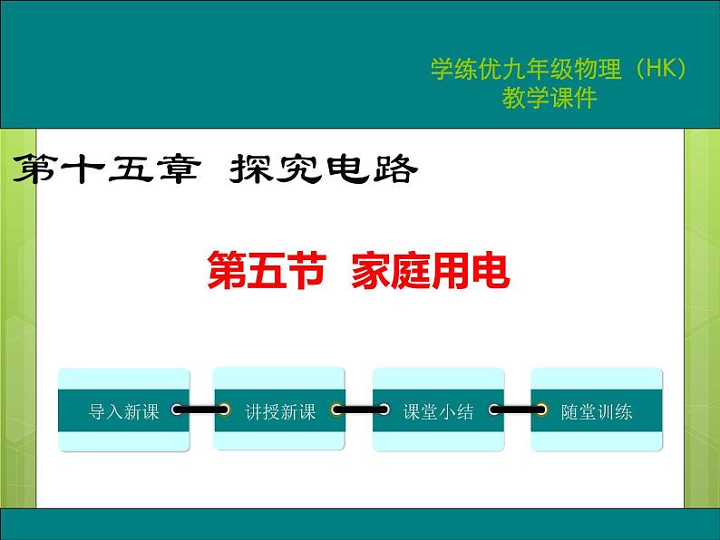 沪科版物理九年级：15.5 家庭用电  课件＋素材01