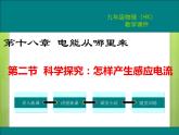 18.2  科学探究：怎样产生感应电流 课件
