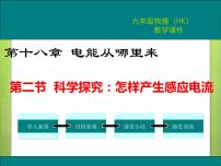 初中物理沪科版九年级第二节 科学探究：怎样产生感应电流授课课件ppt