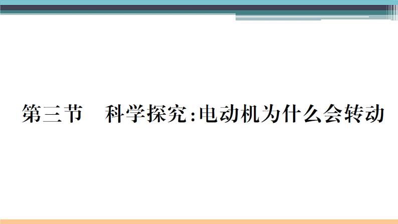 17.3  科学探究：电动机为什么会转动 练习课件01