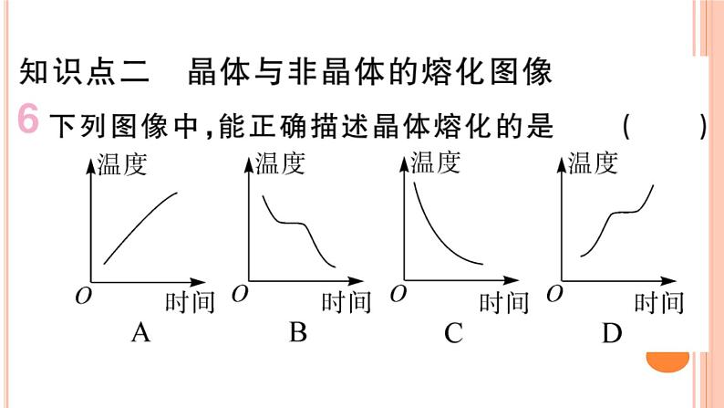 12.2  熔化与凝固（第1课时） 练习课件第6页