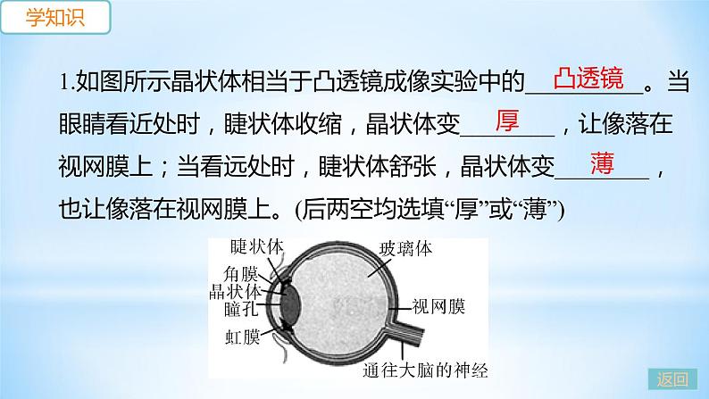 3.7 眼睛与光学仪器 练习课件第5页