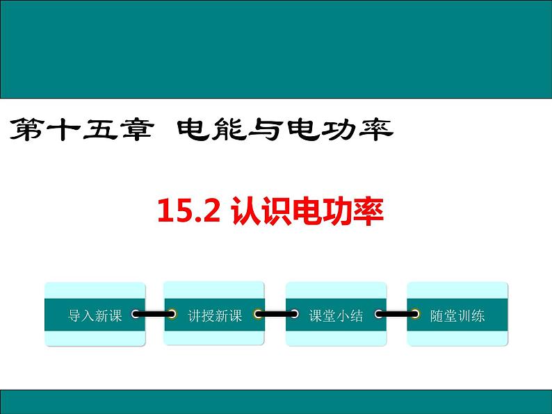 15.2 认识电功率 课件01