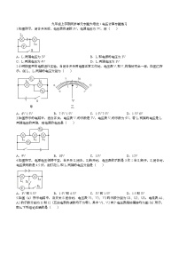 物理九年级全册第十六章 电压   电阻第1节 电压课后测评