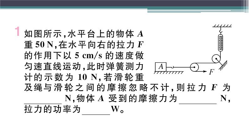 第十一章 综合训练（一） 功、功率、机械效率的综合计算  练习课件02