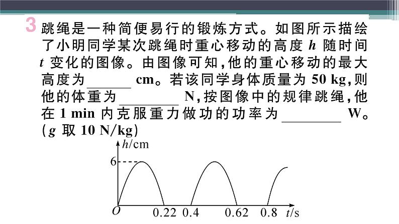 第十一章 综合训练（一） 功、功率、机械效率的综合计算  练习课件05