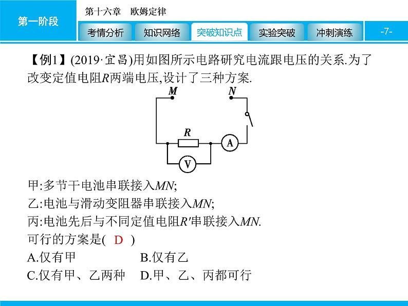 2020届中考物理总复习课件：第十六章　欧姆定律 (共101张PPT)07