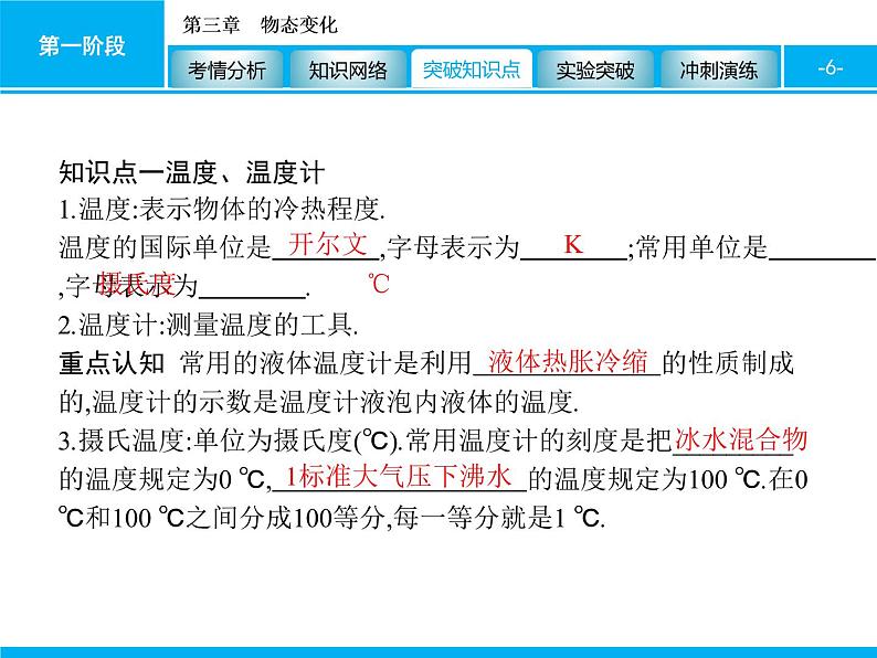 2020届中考物理总复习课件：第三章　物态变化 (共60张PPT)06