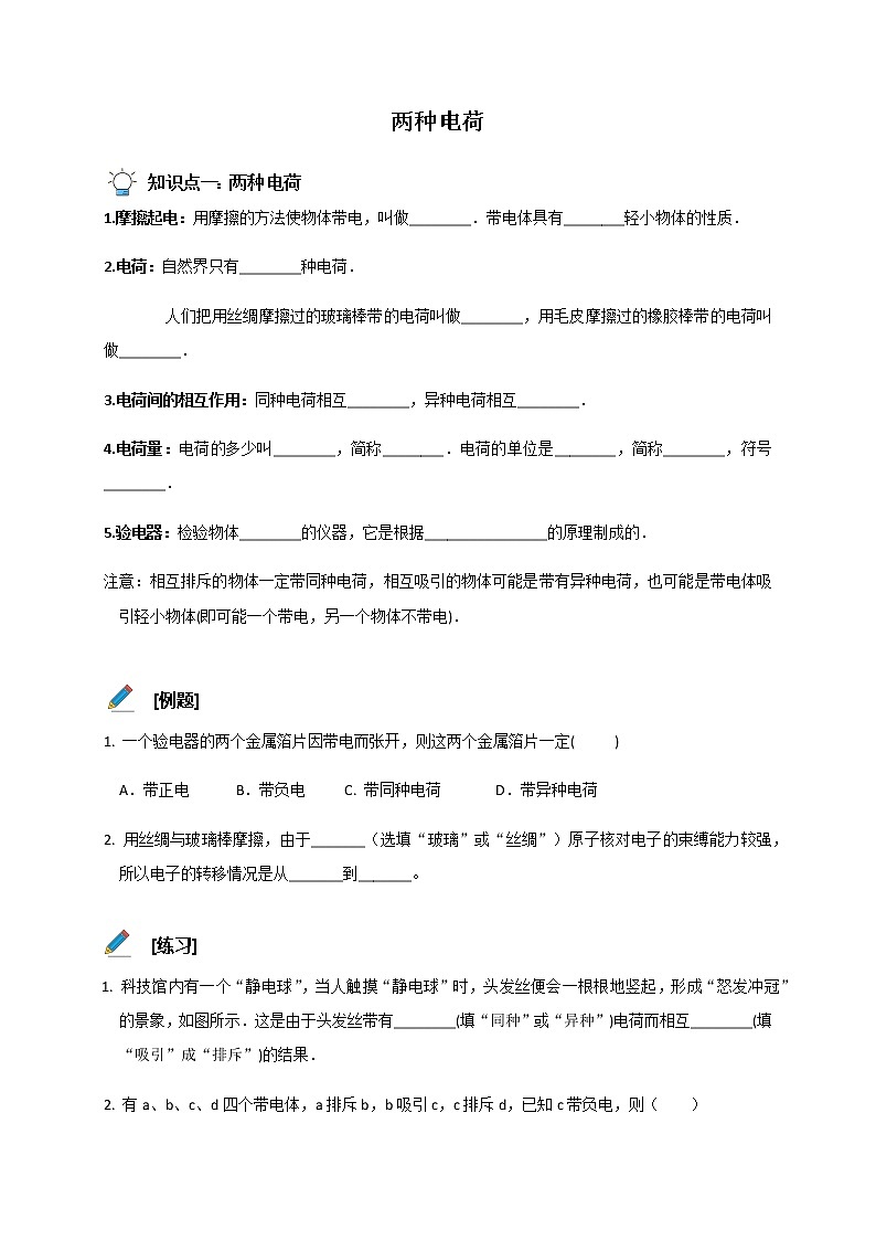15.1两种电荷 导学案01