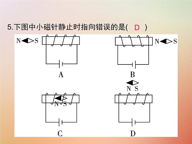 2020年人教版九年级物理全册专题8电与磁 课件(含答案)第5页