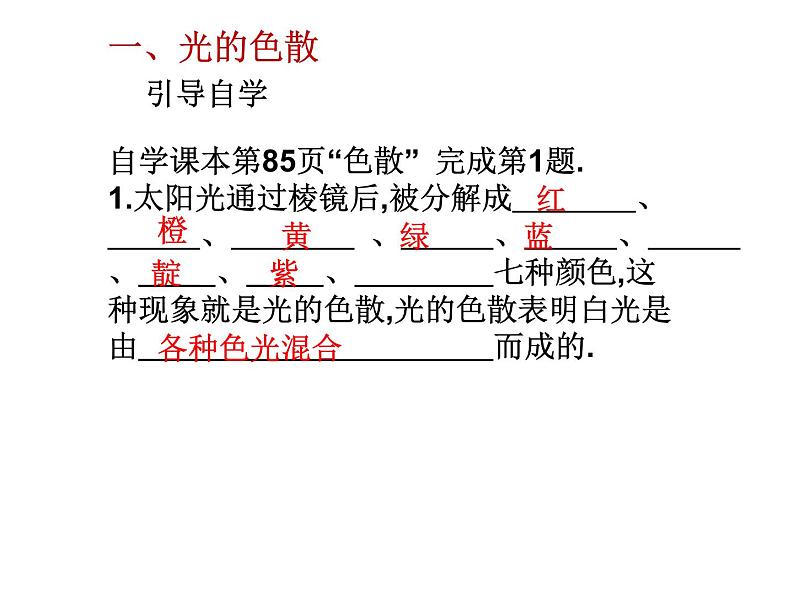 4.5 光的色散 PPT课件04