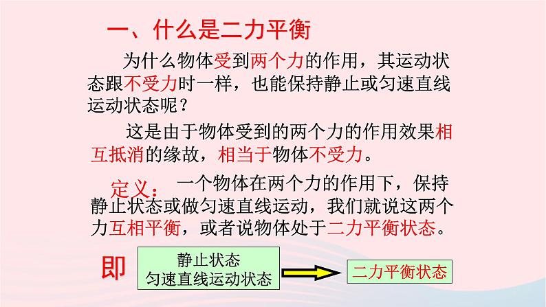 八年级物理下册7-4探究物体受力时怎样运动课件（新版）粤教沪版05