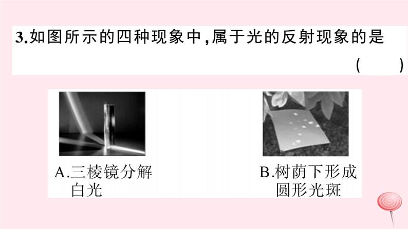 2019秋八年级物理上册3-2探究光的反射规律习题课件（新版）粤教沪版04