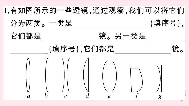 2019秋八年级物理上册3-5奇妙的透镜习题课件（新版）粤教沪版02