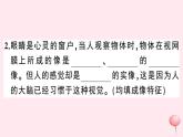 2019秋八年級物理上冊3-7眼睛與光學儀器習題課件（新版）粵教滬版