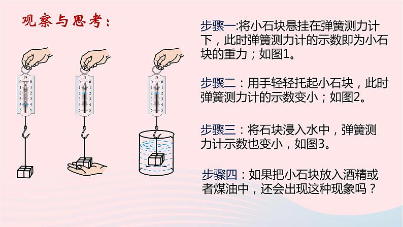 八年级下物理课件八年级物理下册8-5探究_影响浮力大小的因素课件新版北师大版_北师大版04