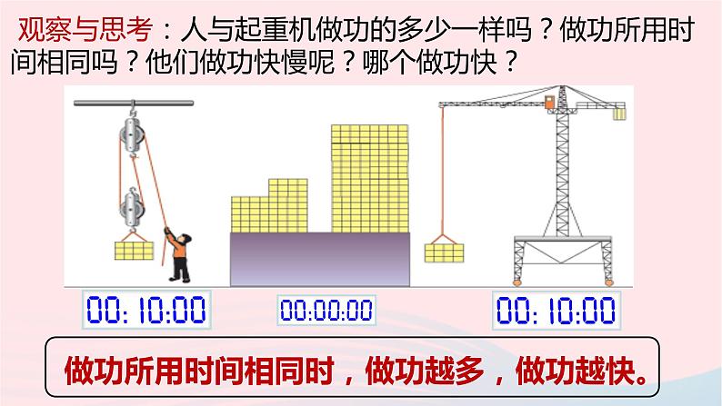 八年级下物理课件八年级物理下册9-4功率课件新版北师大版_北师大版04