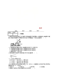 初中人教版12.1 杠杆精品巩固练习