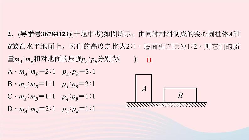 八年级下册专题三：公式p＝FS和p＝ρgh的应用第7页