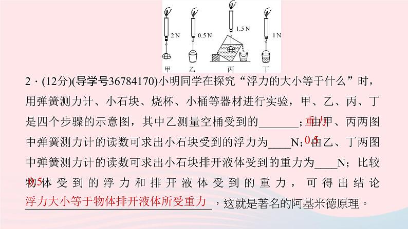 八年级下物理课件八年级物理下册第十章第2节阿基米德原理第1课时阿基米德原理习题课件新版新人教版 (1)_人教新课标06