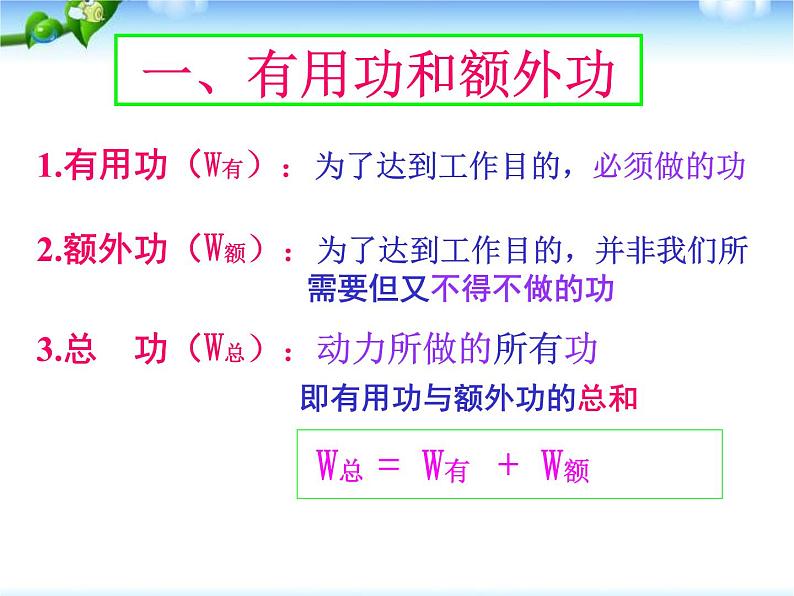 八年级下物理课件八年级下册物理课件《机械效率》  人教新课标 (5)_人教新课标第5页