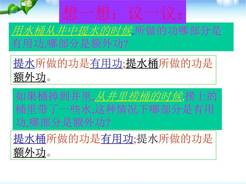 八年级下物理课件八年级下册物理课件《机械效率》  人教新课标 (5)_人教新课标第6页