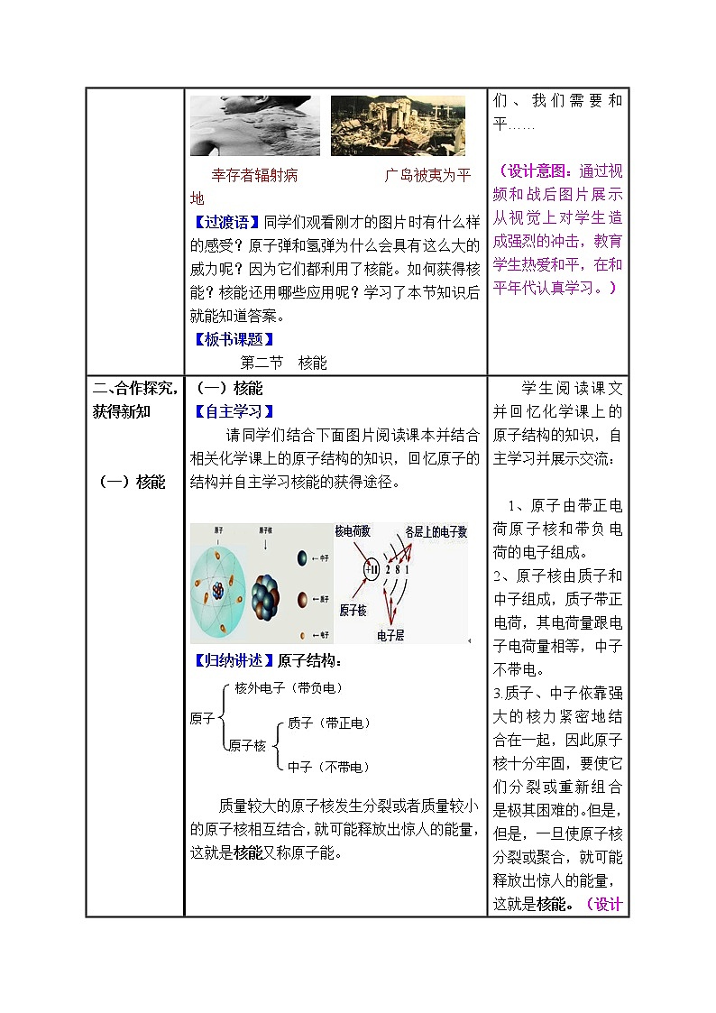2020-2021学年人教版九年级物理下 第22章 能源与可持续发展 第2节 核能 教案学案课件02