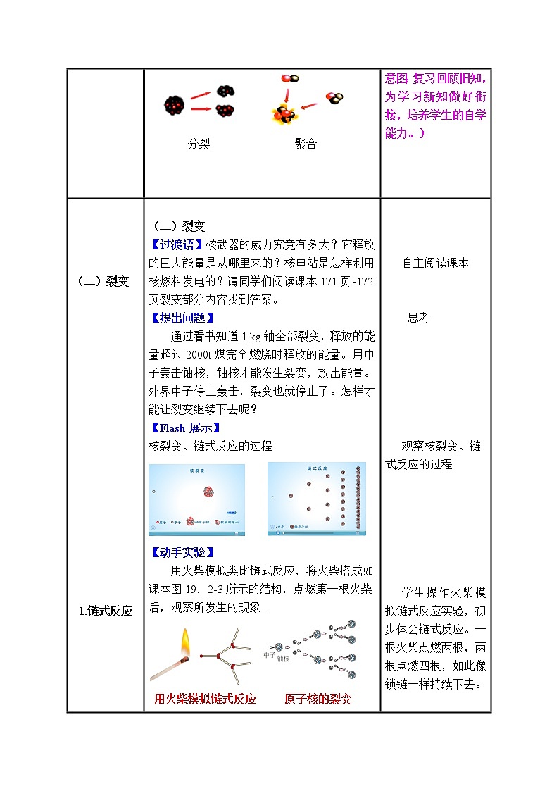 2020-2021学年人教版九年级物理下 第22章 能源与可持续发展 第2节 核能 教案学案课件03