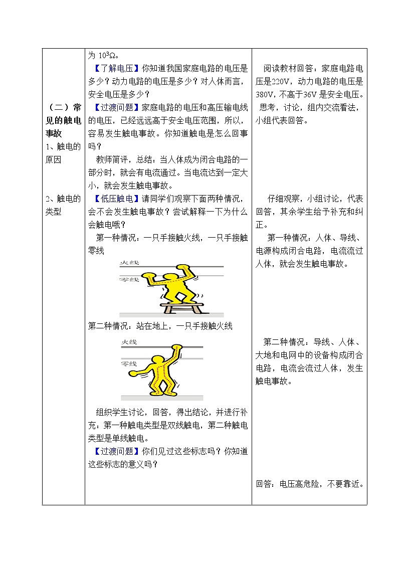 2020-2021学年人教版九年级物理下 第19章 生活用电 第3节 安全用电 教案学案课件03