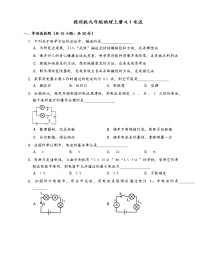 初中物理教科版九年级上册1 电流综合训练题