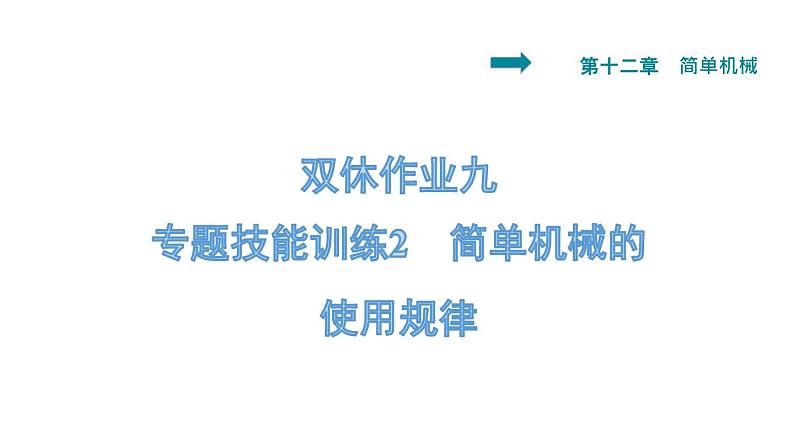 八年级下物理课件探究简单机械的使用规律_人教新课标第1页