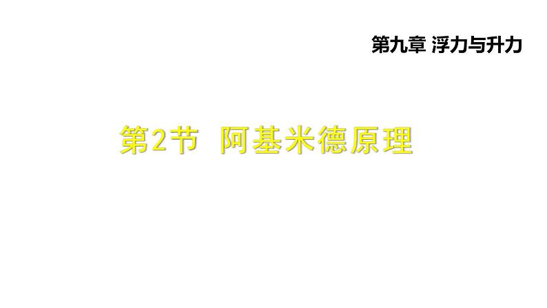 八年级下物理课件9-2 阿基米德原理_沪粤版第1页