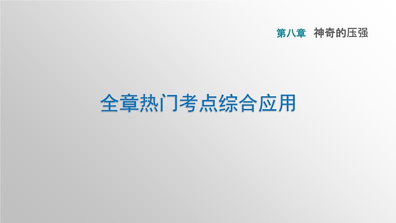 八年级下物理课件全章热门考点综合应用_沪粤版 (1)01