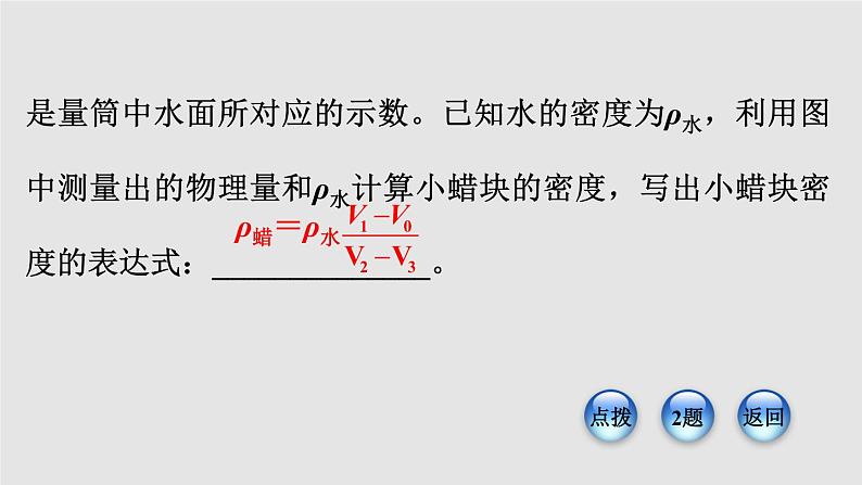 八年级下物理课件专题技能训练九2浮力与密度的测量_沪粤版04